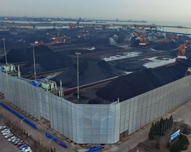 哈尔滨煤场防风抑尘网安装成功案例